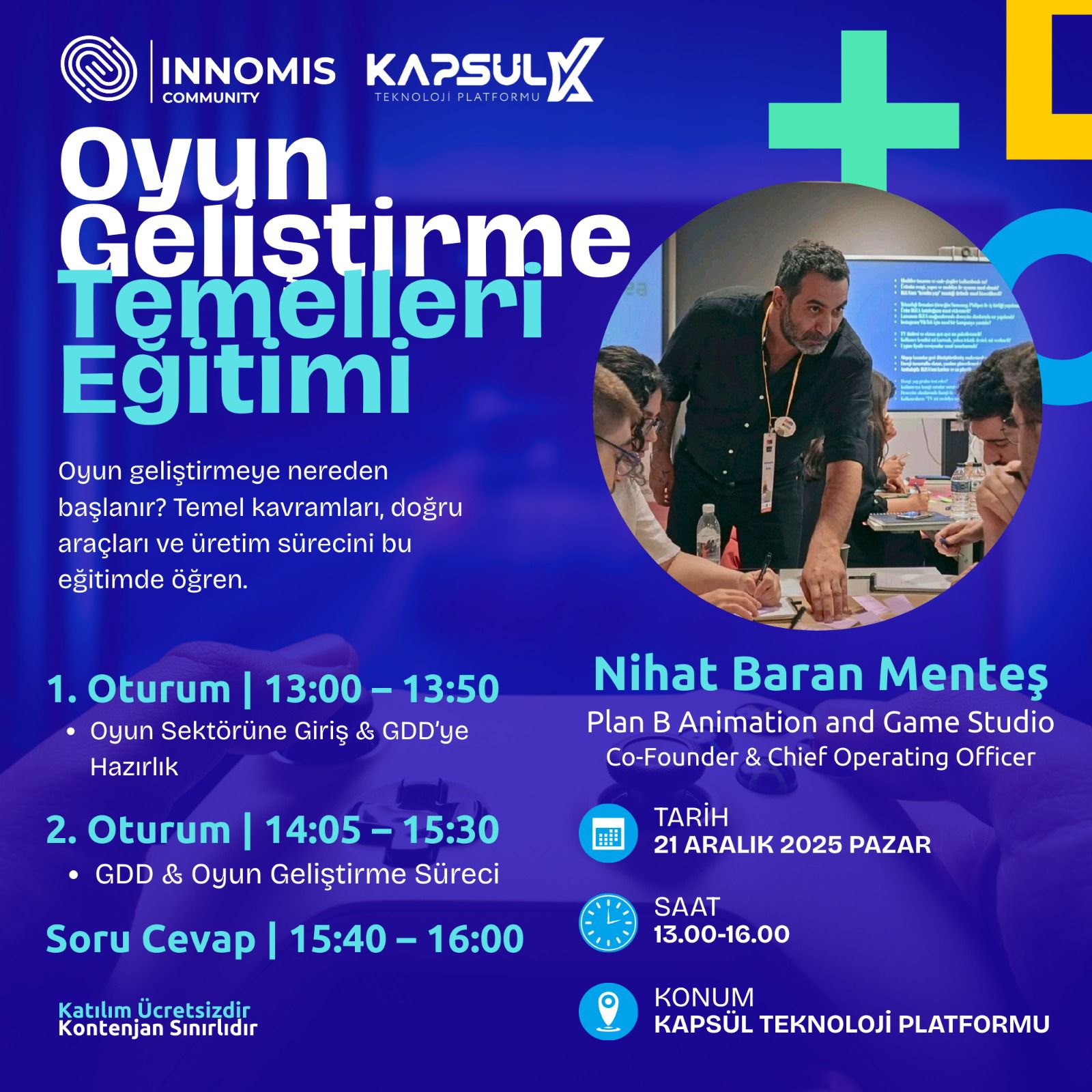 Oyun Geliştirme Temelleri Eğitimi